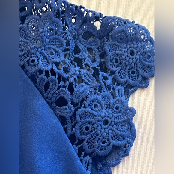 HUGE SALE! GORGEOUS ELECTRIC BLUE LARGE TOP NWT - Picture 6 of 10